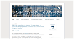 Desktop Screenshot of employerslawyersblog.com