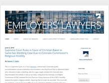Tablet Screenshot of employerslawyersblog.com
